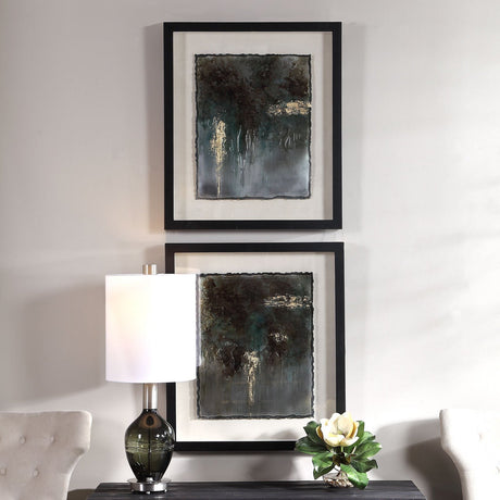 Uttermost Rustic Patina Framed Prints - Set Of 2 - Home Elegance USA