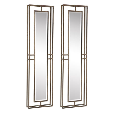 Uttermost Rutledge Gold Mirrors - Set Of 2 - Home Elegance USA