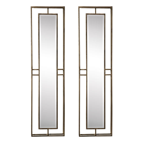 Uttermost Rutledge Gold Mirrors - Set Of 2 - Home Elegance USA