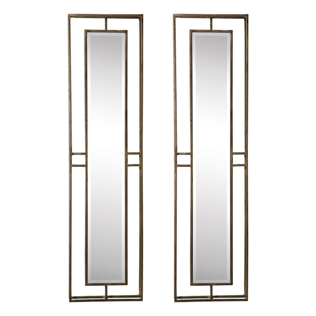 Uttermost Rutledge Gold Mirrors - Set Of 2 - Home Elegance USA