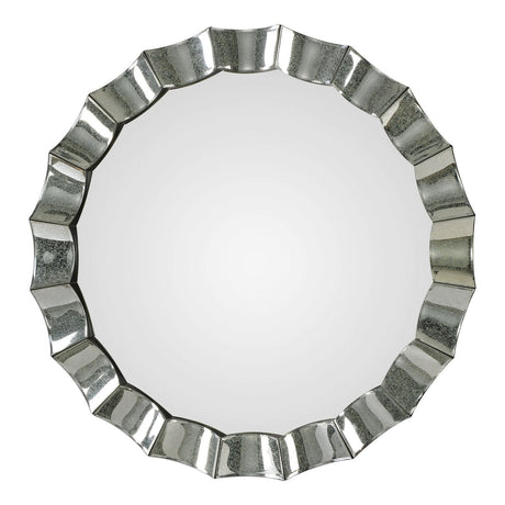 Uttermost Sabino Scalloped Round Mirror - Home Elegance USA