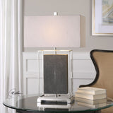 Uttermost Sakana Gray Textured Table Lamp - Home Elegance USA