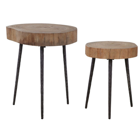 Uttermost Samba Wood Nesting Tables - Set Of 2 - Home Elegance USA