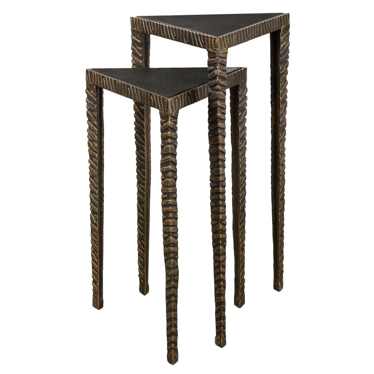 Uttermost Samiria Triangular Accent Tables - Set Of 2 - Home Elegance USA