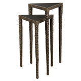 Uttermost Samiria Triangular Accent Tables - Set Of 2 - Home Elegance USA