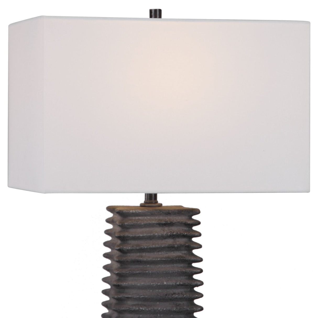 Uttermost Sanderson Metallic Charcoal Table Lamp - Home Elegance USA