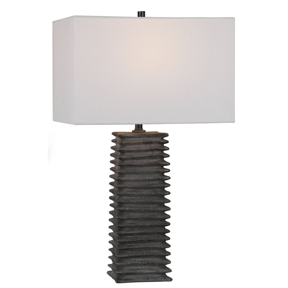 Uttermost Sanderson Metallic Charcoal Table Lamp - Home Elegance USA