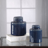 Uttermost Saniya Blue Containers - Set Of 2 - Home Elegance USA