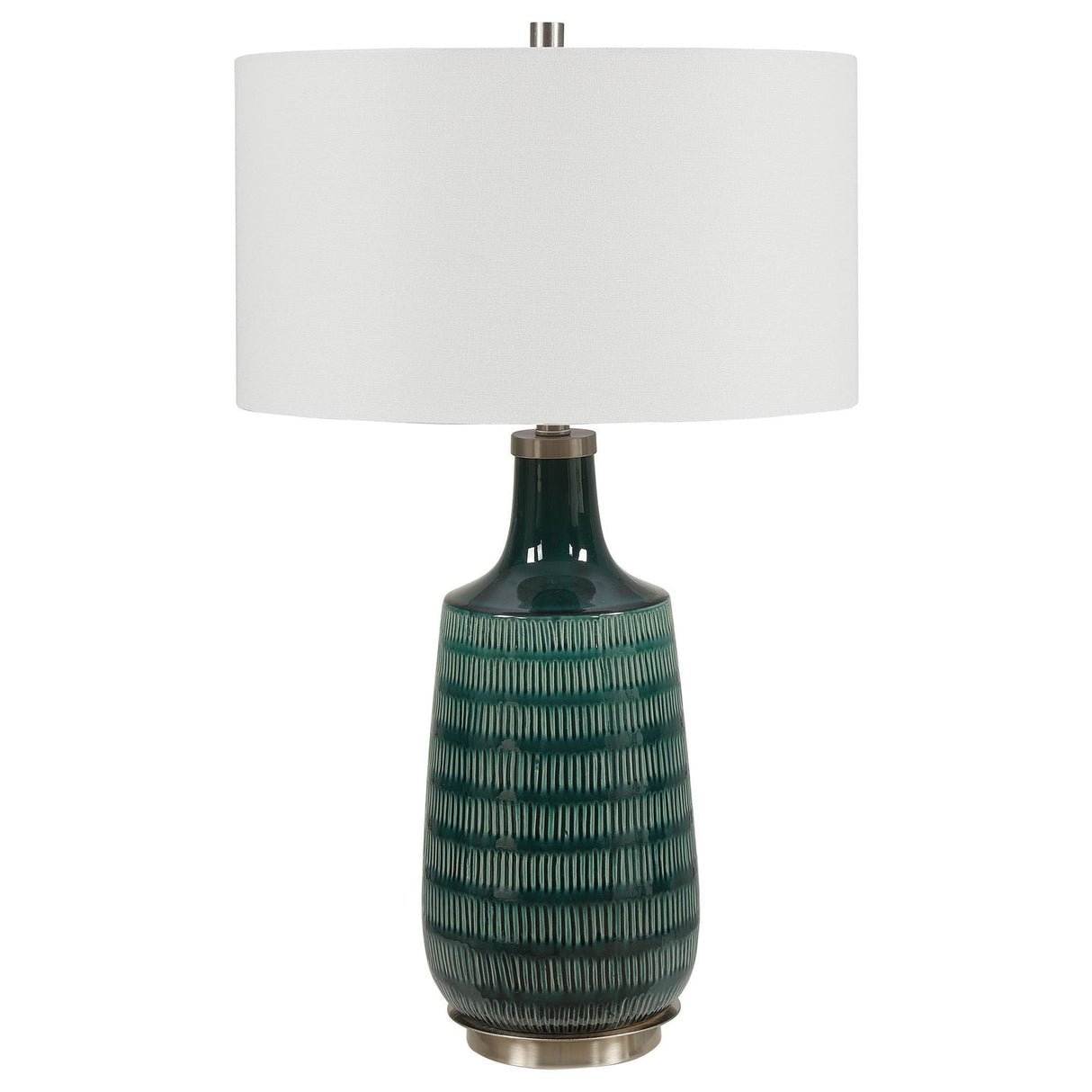Uttermost Scouts Deep Green Table Lamp - Home Elegance USA