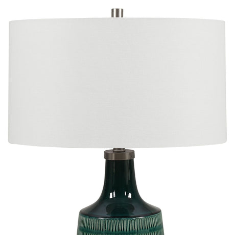 Uttermost Scouts Deep Green Table Lamp - Home Elegance USA