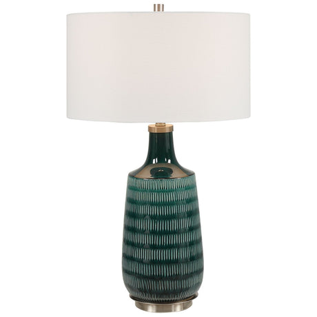 Uttermost Scouts Deep Green Table Lamp - Home Elegance USA