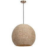 Uttermost Seagrass 1 Light Dome Pendant - Home Elegance USA