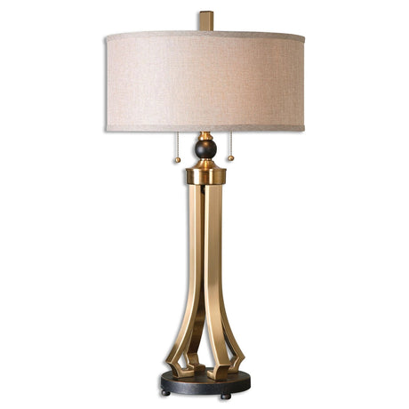 Uttermost Selvino Brushed Brass Table Lamp - Home Elegance USA