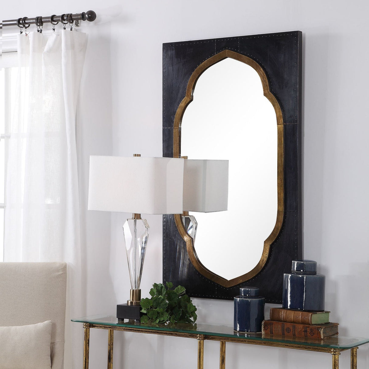 Uttermost Shanti Moroccan Bronze Mirror - Home Elegance USA