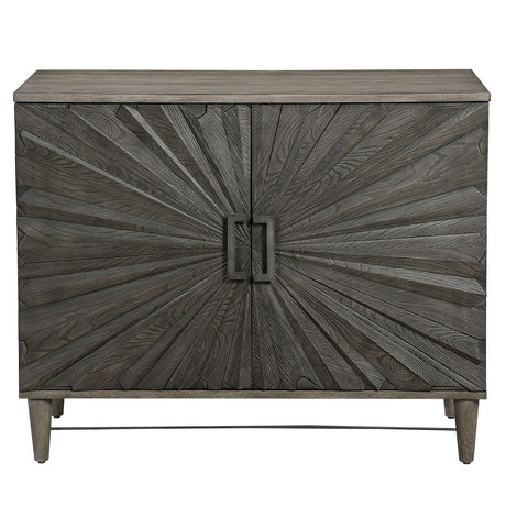 Uttermost Shield Gray Oak 2 Door Cabinet - Home Elegance USA