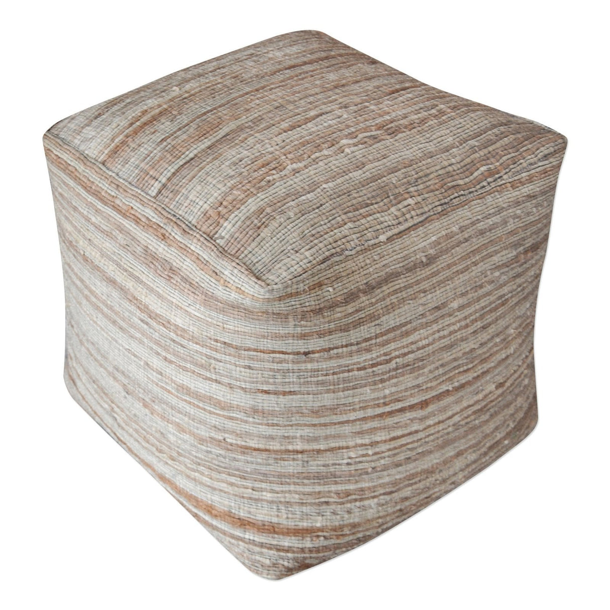 Uttermost Shiro Beige Pouf - Home Elegance USA