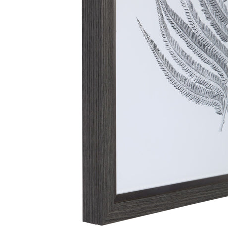 Uttermost Silver Ferns Framed Prints - Set Of 2 - Home Elegance USA