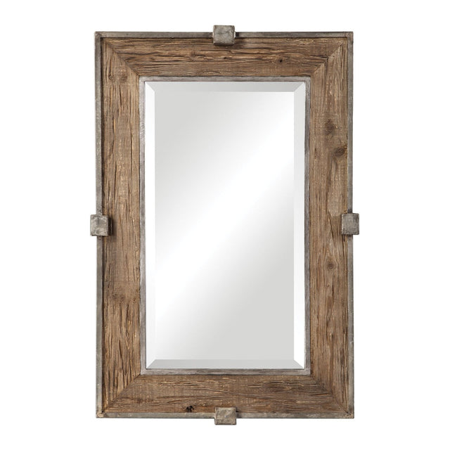 Uttermost Siringo Weathered Wood Mirror - Home Elegance USA