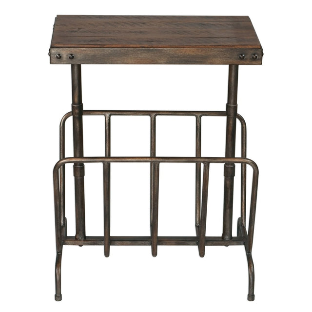 Uttermost Sonora Industrial Magazine Accent Table - Home Elegance USA