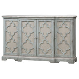 Uttermost Sophie 4 Door Grey Cabinet - Home Elegance USA