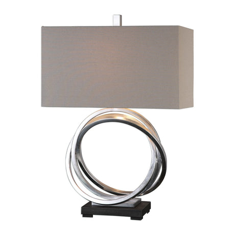 Uttermost Soroca Silver Rings Lamp - Home Elegance USA