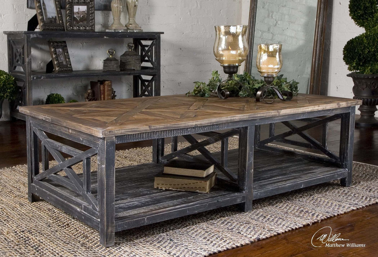 Uttermost Spiro Reclaimed Wood Cocktail Table - Home Elegance USA