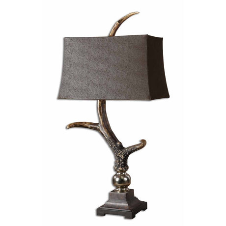 Uttermost Stag Horn Dark Shade Table Lamp - Home Elegance USA