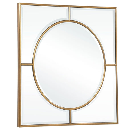 Uttermost Stanford Gold Square Mirror - Home Elegance USA