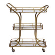 Uttermost Stassi Gold Serving Cart - Home Elegance USA