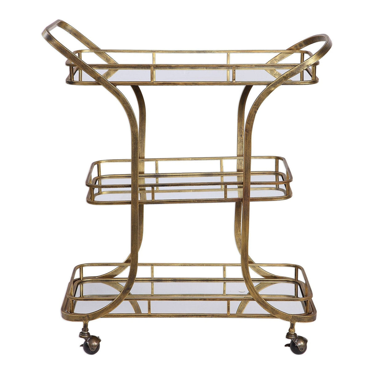 Uttermost Stassi Gold Serving Cart - Home Elegance USA