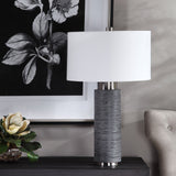 Uttermost Strathmore Stone Gray Table Lamp - Home Elegance USA