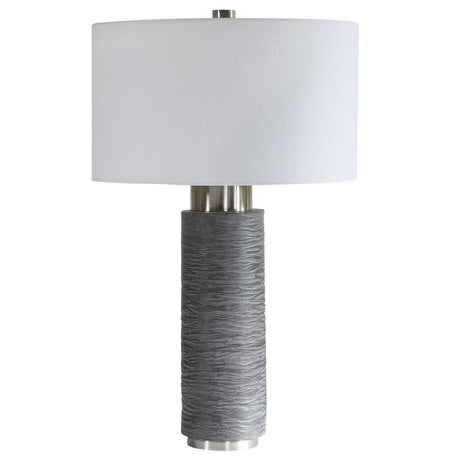 Uttermost Strathmore Stone Gray Table Lamp - Home Elegance USA