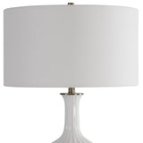 Uttermost Strauss White Ceramic Table Lamp - Home Elegance USA