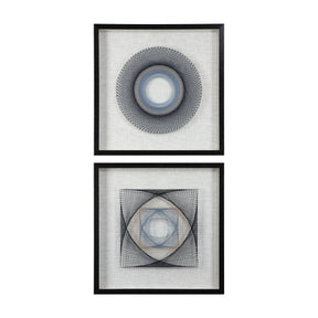 Uttermost String Duet Geometric Art - Set Of 2 - Home Elegance USA