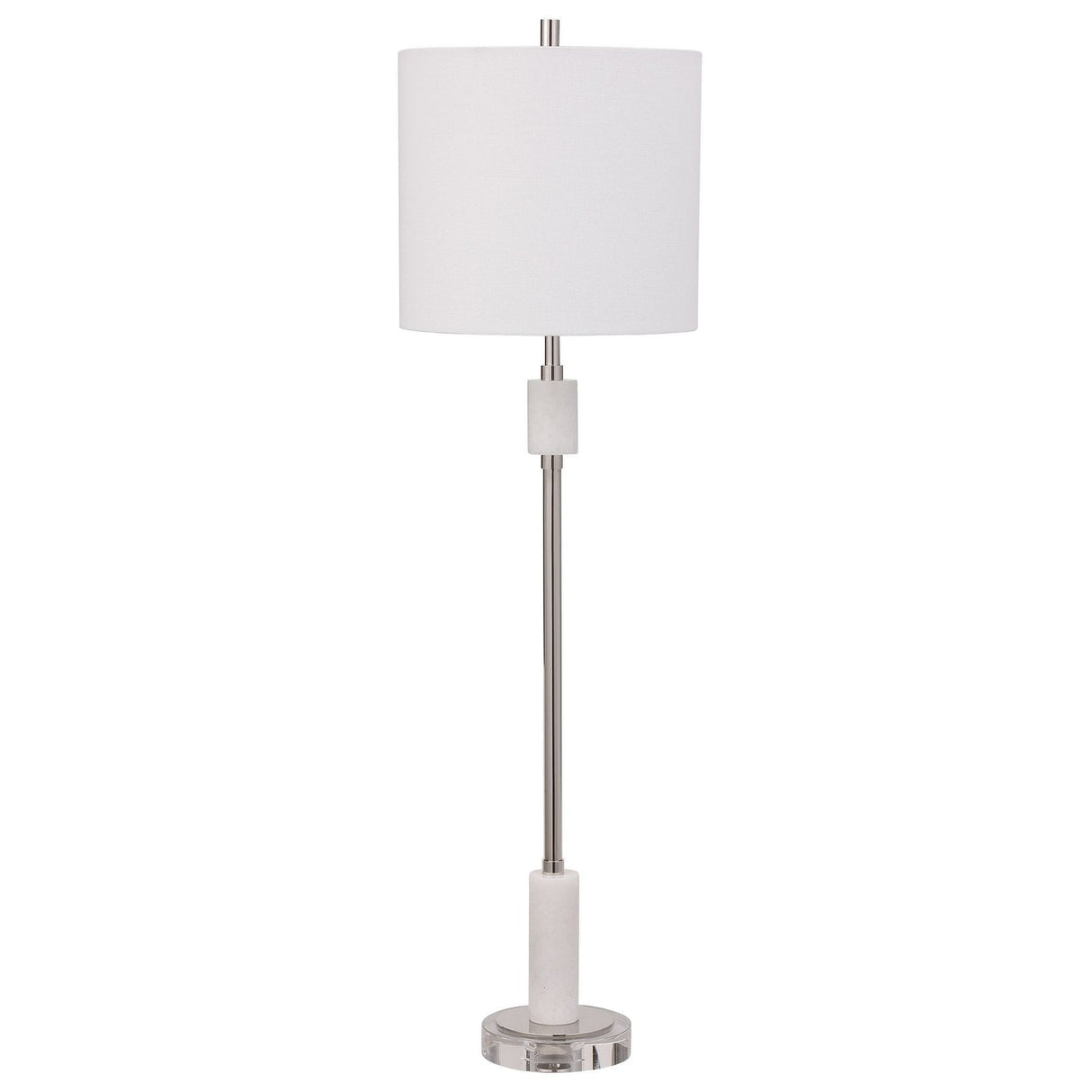 Uttermost Sussex Nickel Buffet Lamp - Home Elegance USA