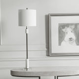 Uttermost Sussex Nickel Buffet Lamp - Home Elegance USA