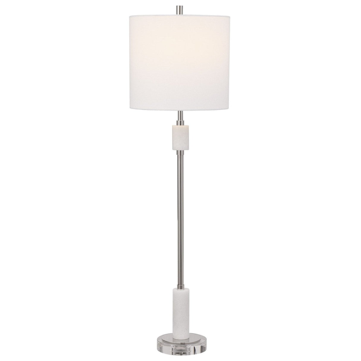 Uttermost Sussex Nickel Buffet Lamp - Home Elegance USA