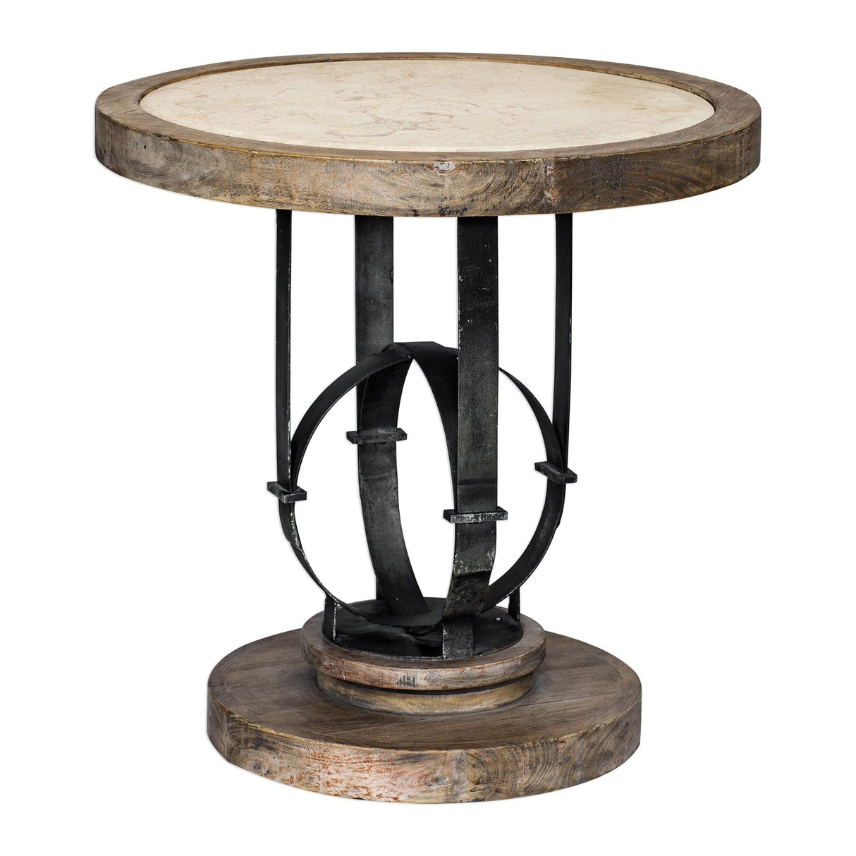 Uttermost Sydney Light Oak Side Table - Home Elegance USA