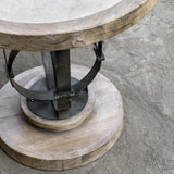 Uttermost Sydney Light Oak Side Table - Home Elegance USA