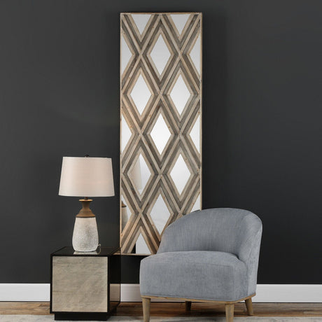 Uttermost Tahira Geometric Argyle Pattern Wall Mirror - Home Elegance USA