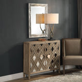 Uttermost Tahira Mirrored Accent Cabinet - Home Elegance USA