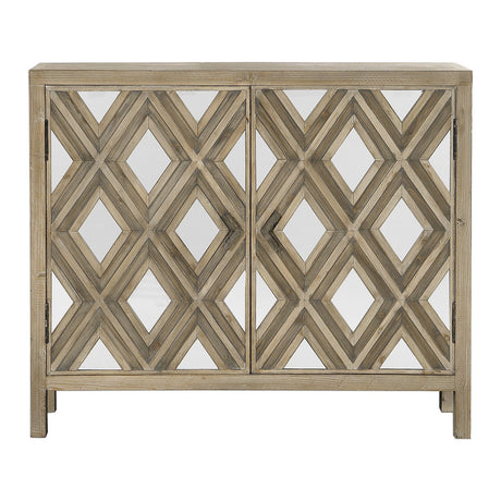 Uttermost Tahira Mirrored Accent Cabinet - Home Elegance USA