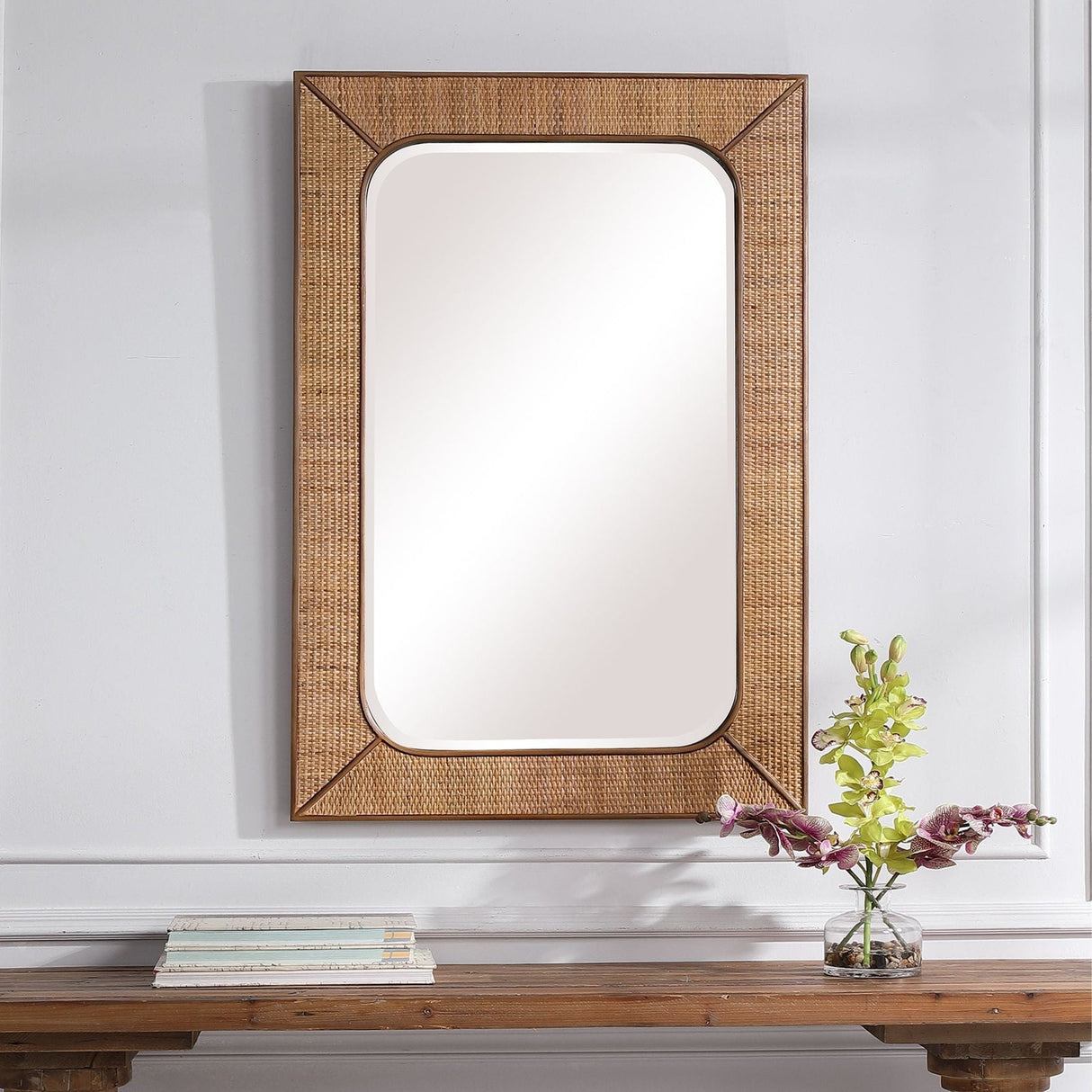 Uttermost Tahiti Rattan Mirror - Home Elegance USA