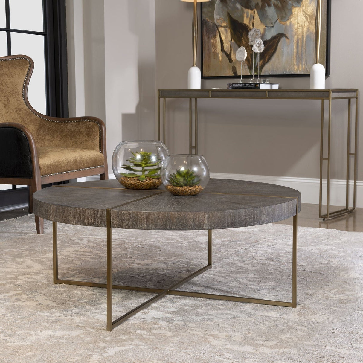 Uttermost Taja Round Coffee Table - Home Elegance USA