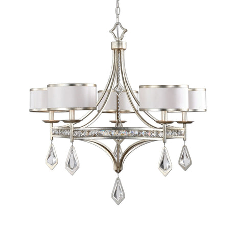 Uttermost Tamworth 5 Light Silver Champagne Chandelier - Home Elegance USA