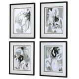 Uttermost Tangled Threads Abstract Framed Prints - Set Of 4 - Home Elegance USA