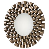 Uttermost Taurion Silver Leaf Round Mirror - Home Elegance USA