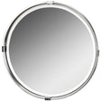 Uttermost Tazlina Brushed Nickel Round Mirror - Home Elegance USA