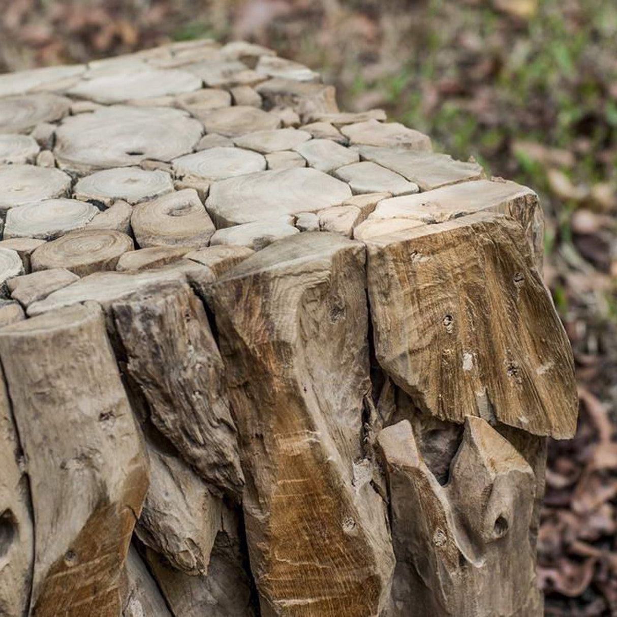 Uttermost Teak Root Bunching Cube - Home Elegance USA