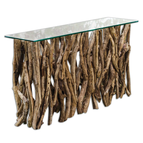 Uttermost Teak Wood Console - Home Elegance USA